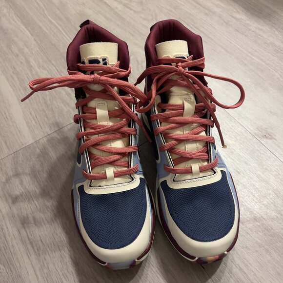 Like New APL Techloom Defender Seakers Size 7 Color Blue Cream Pink - Picture 6 of 10